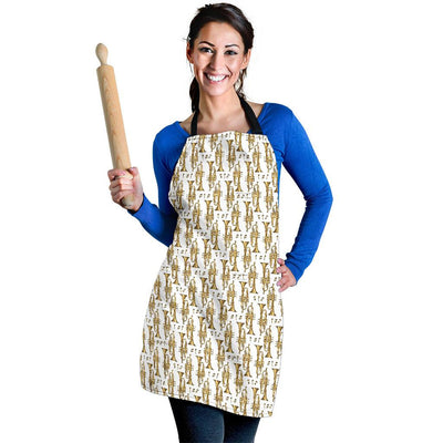 Trumpet with Music Note Print Women Apron