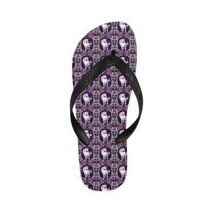 Unicorn Fantastic Flower Flip Flops-JTAMIGO.COM
