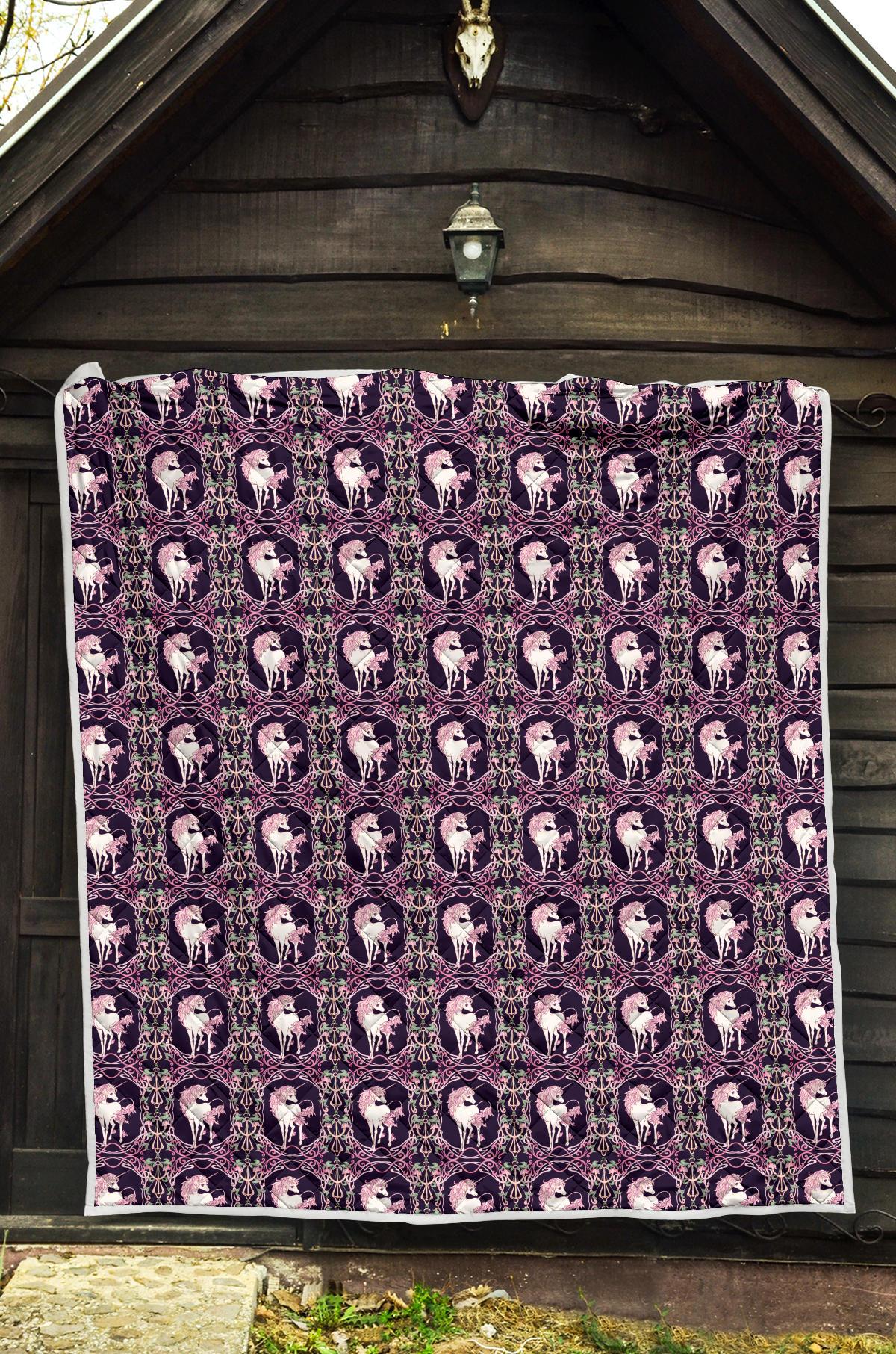 Unicorn Fantastic Flower Premium Quilt-JTAMIGO.COM