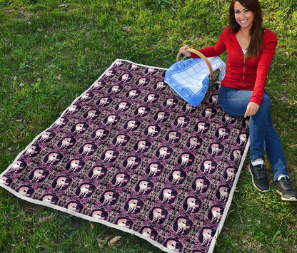 Unicorn Fantastic Flower Premium Quilt-JTAMIGO.COM