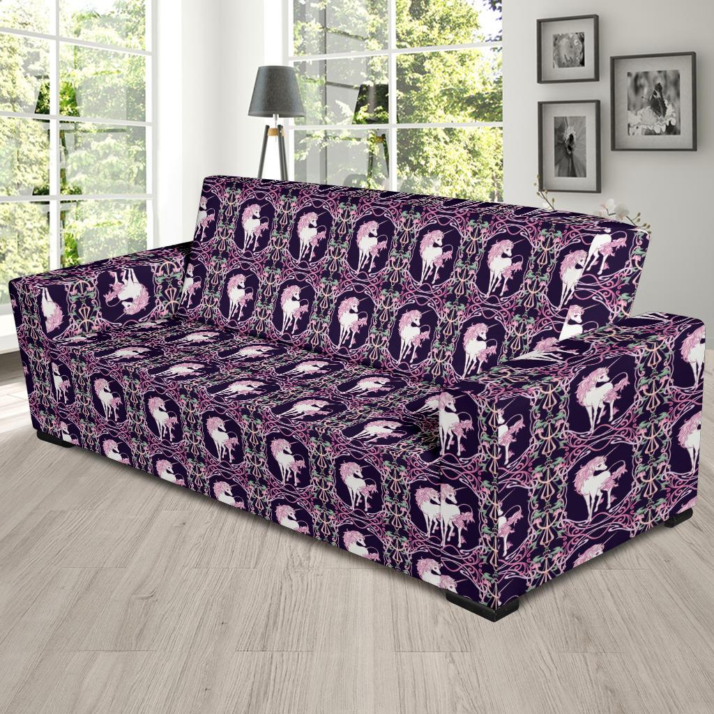 Unicorn Fantastic Flower Sofa Slipcover-JTAMIGO.COM