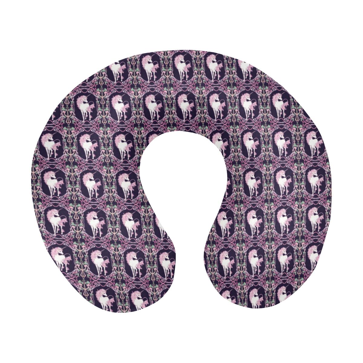 Unicorn Fantastic Flower U-Shaped Travel Neck Pillow-JTAMIGO.COM