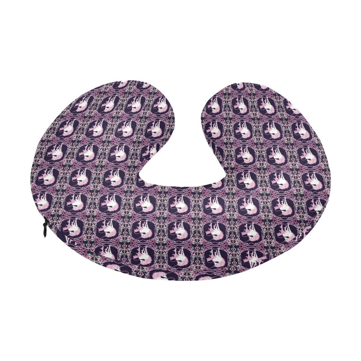 Unicorn Fantastic Flower U-Shaped Travel Neck Pillow-JTAMIGO.COM