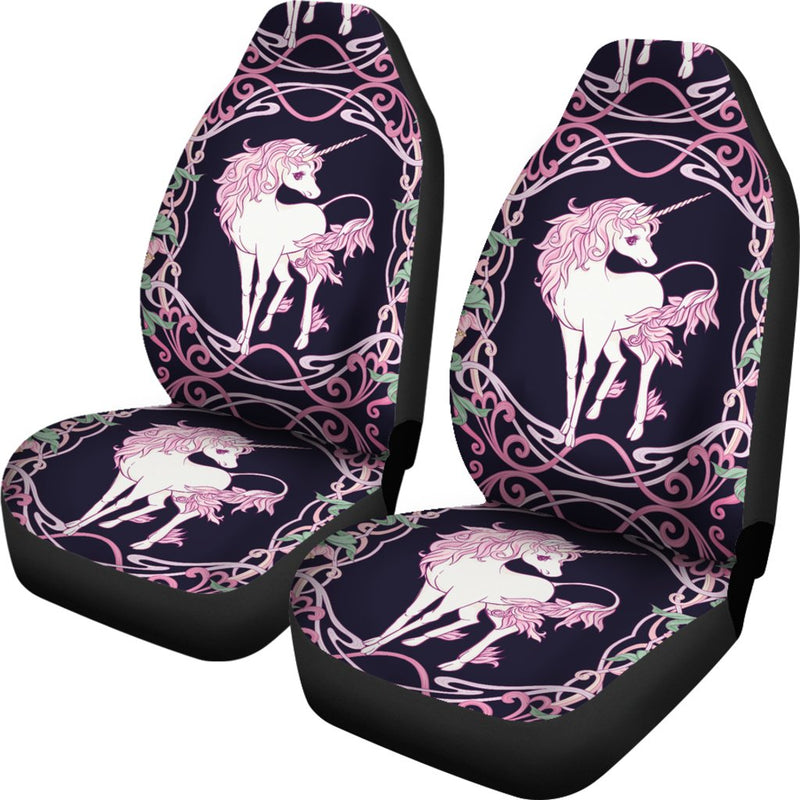 Unicorn Fantastic Flower Universal Fit Car Seat Covers