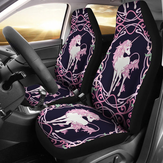 Unicorn Fantastic Flower Universal Fit Car Seat Covers