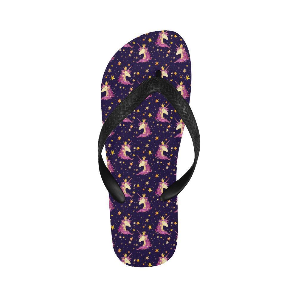 Unicorn Princess Star Sparkle Flip Flops-JTAMIGO.COM