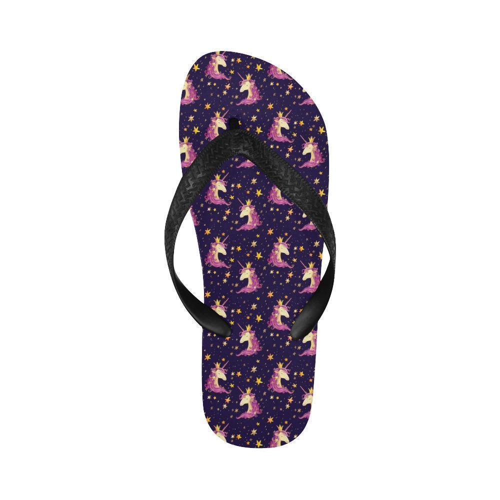 Unicorn Princess Star Sparkle Flip Flops-JTAMIGO.COM
