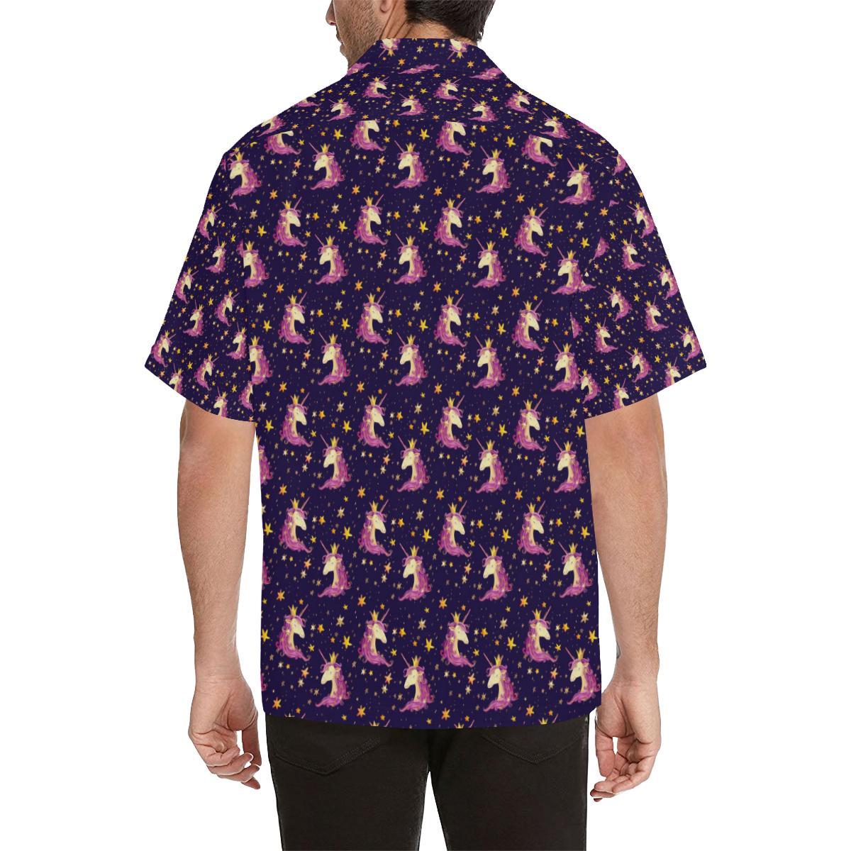 Unicorn Princess Star Sparkle Men Aloha Hawaiian Shirt