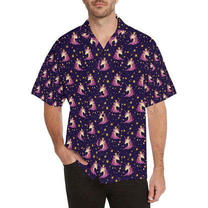 Unicorn Princess Star Sparkle Men Aloha Hawaiian Shirt