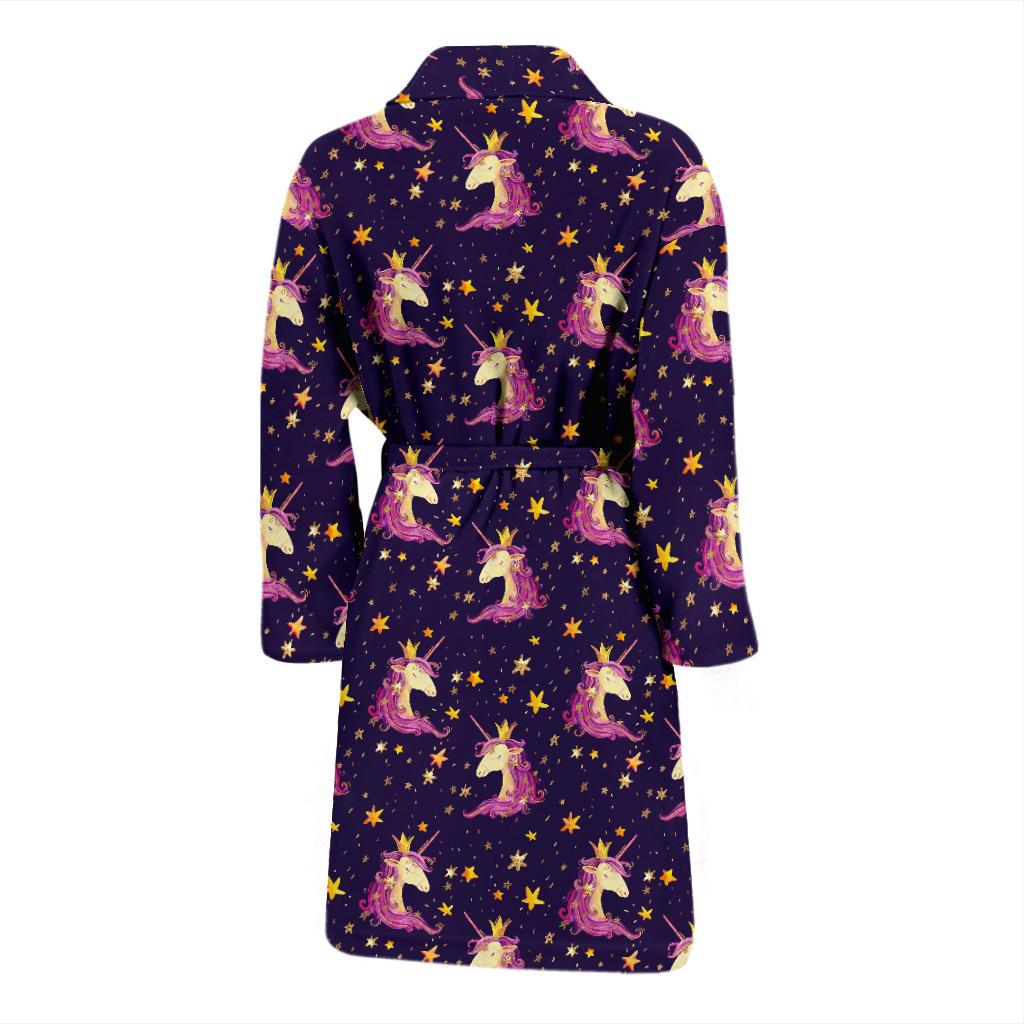 Unicorn Princess Star Sparkle Men Bath Robe-JTAMIGO.COM