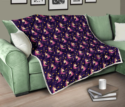 Unicorn Princess Star Sparkle Premium Quilt-JTAMIGO.COM