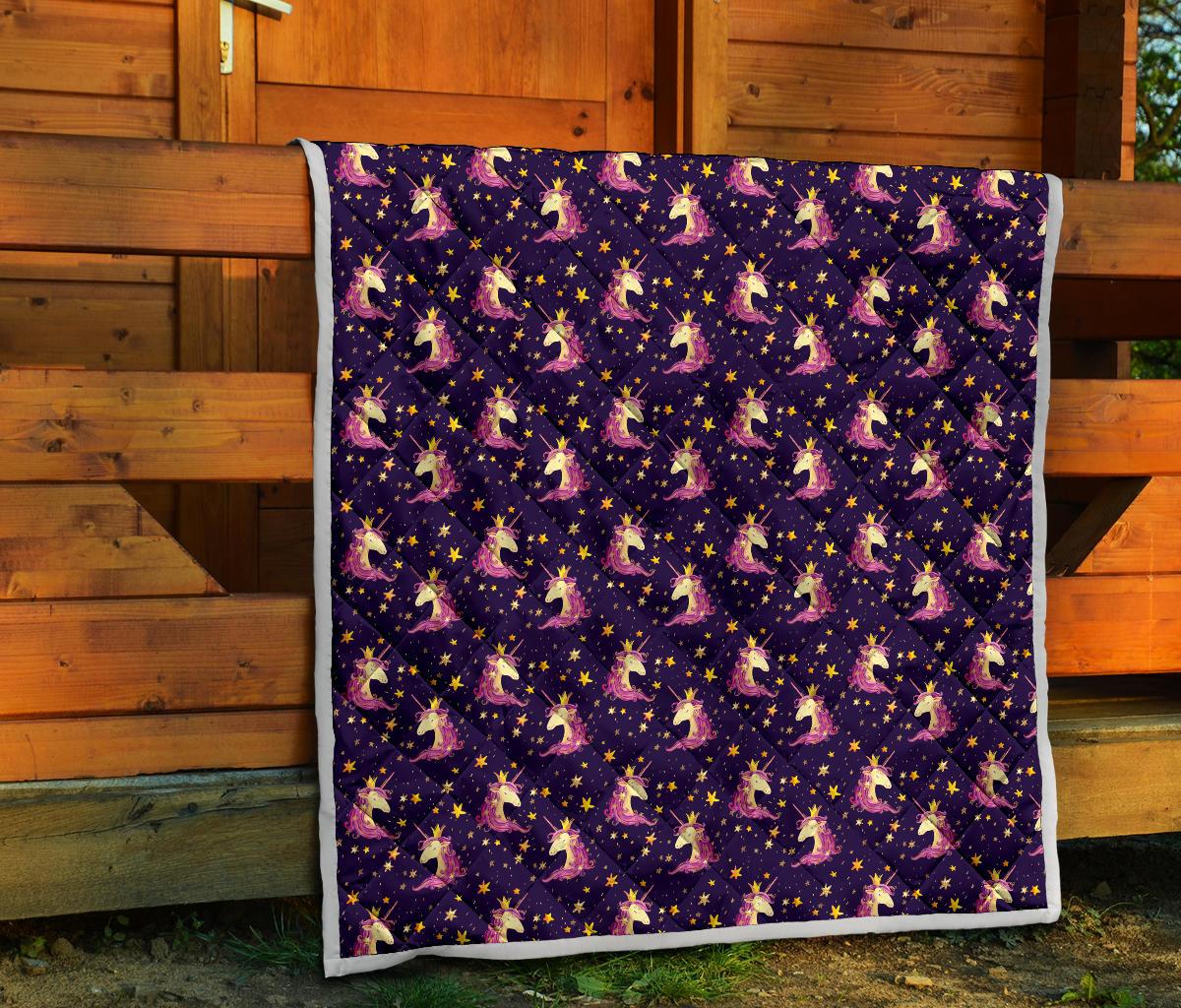 Unicorn Princess Star Sparkle Premium Quilt-JTAMIGO.COM