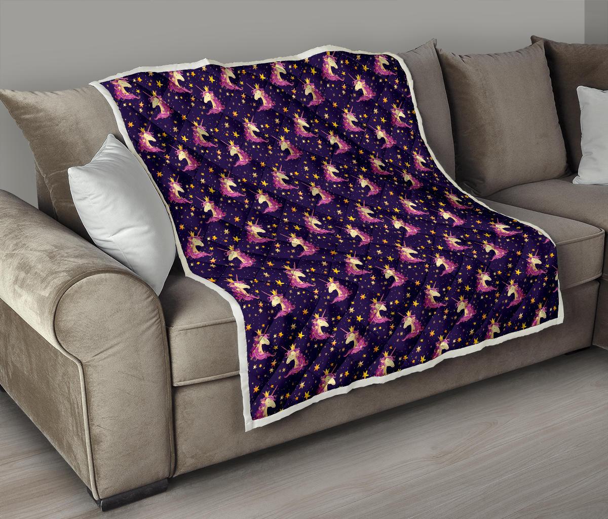 Unicorn Princess Star Sparkle Premium Quilt-JTAMIGO.COM