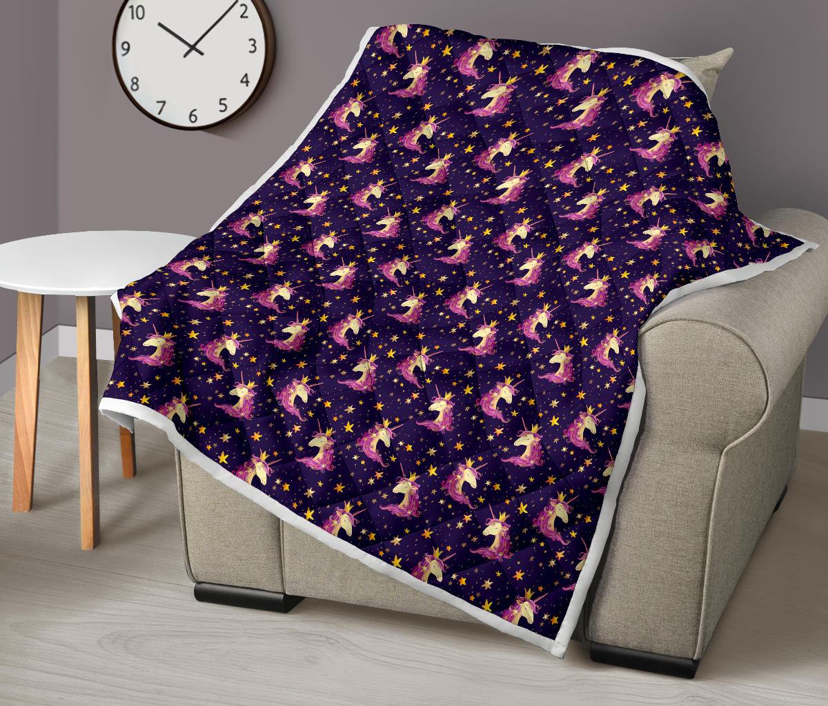 Unicorn Princess Star Sparkle Premium Quilt-JTAMIGO.COM