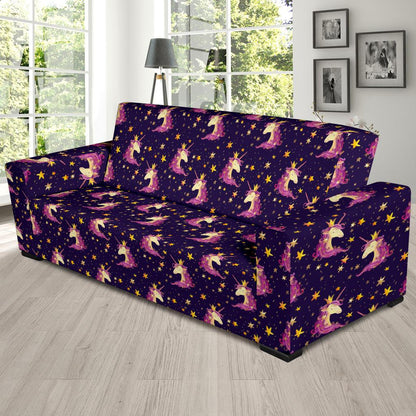 Unicorn Princess Star Sparkle Sofa Slipcover-JTAMIGO.COM