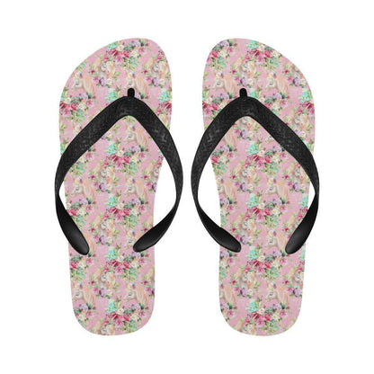 Unicorn Princess with Rose Flip Flops-JTAMIGO.COM