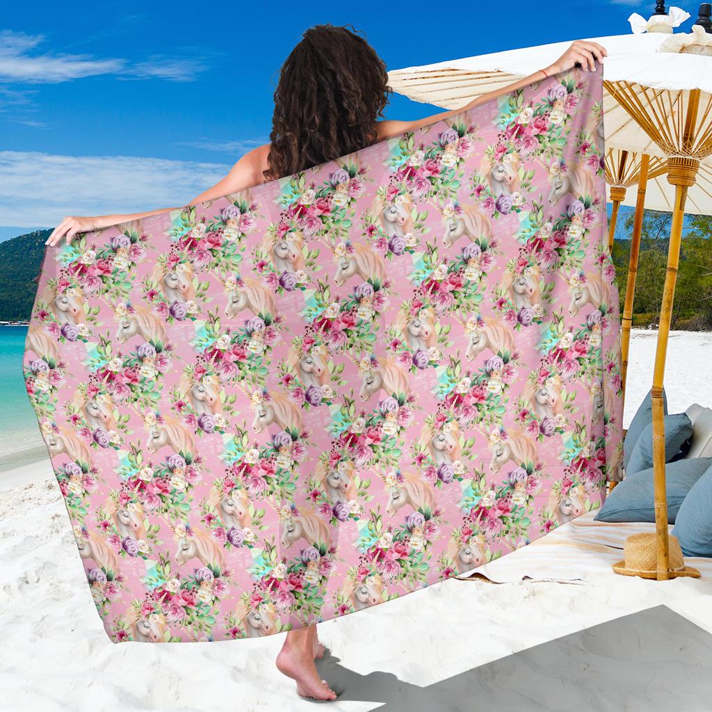 Unicorn Princess with Rose Sarong Pareo Wrap