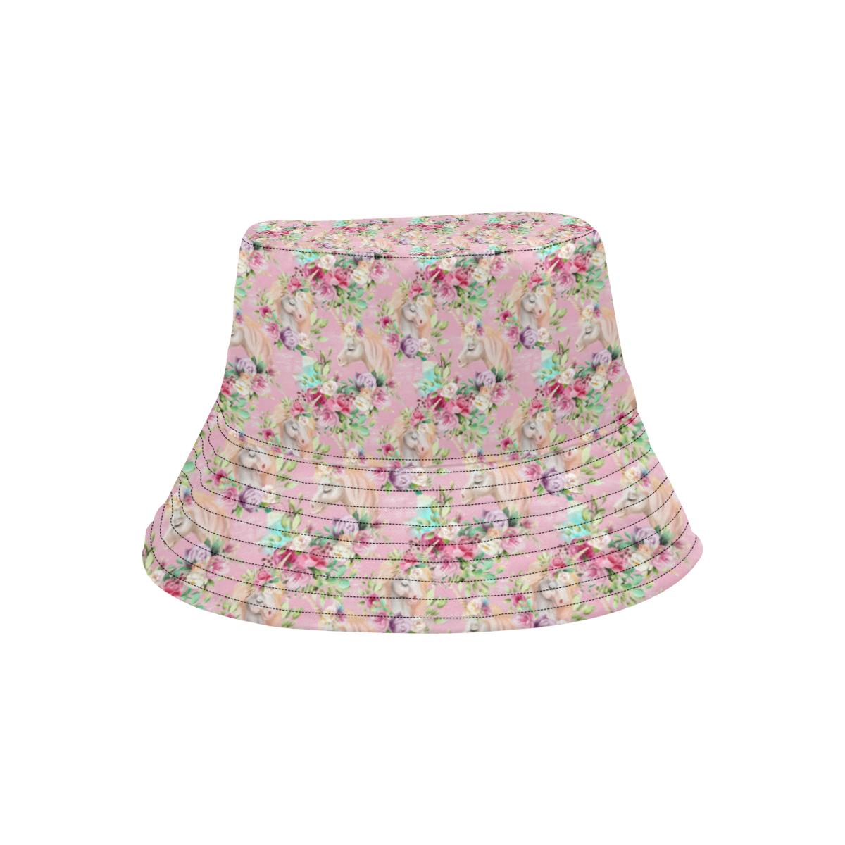 Unicorn Princess with Rose Unisex Bucket Hat