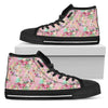 Unicorn Princess with Rose Women High Top Shoes