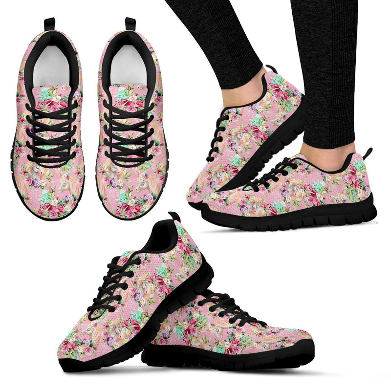 Unicorn Princess With Rose Women Sneakers Shoes