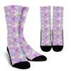 Unicorn Rainbow Star Heart Print Crew Socks