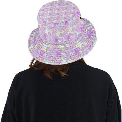 Unicorn Rainbow Star Heart Print Unisex Bucket Hat