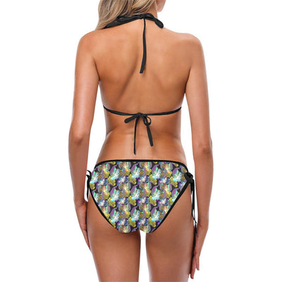 Unicorn With Wings Print Pattern Bikini Swimsuit-JTAMIGO.COM