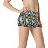 Unicorn With Wings Print Pattern High Waisted Spandex Shorts-JTAMIGO.COM