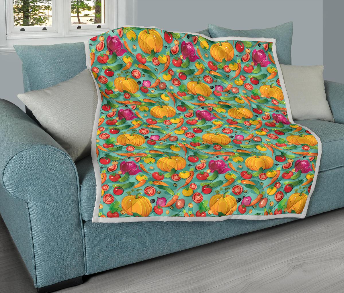 Vegan Colorful Themed Design Print Premium Quilt-JTAMIGO.COM