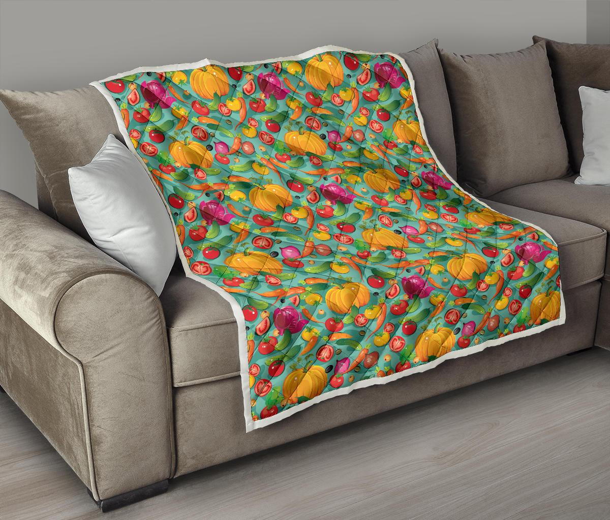 Vegan Colorful Themed Design Print Premium Quilt-JTAMIGO.COM