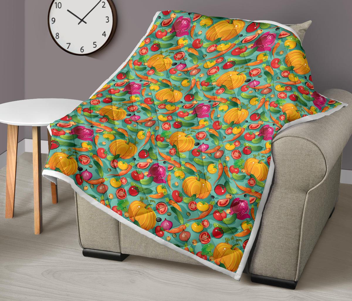 Vegan Colorful Themed Design Print Premium Quilt-JTAMIGO.COM