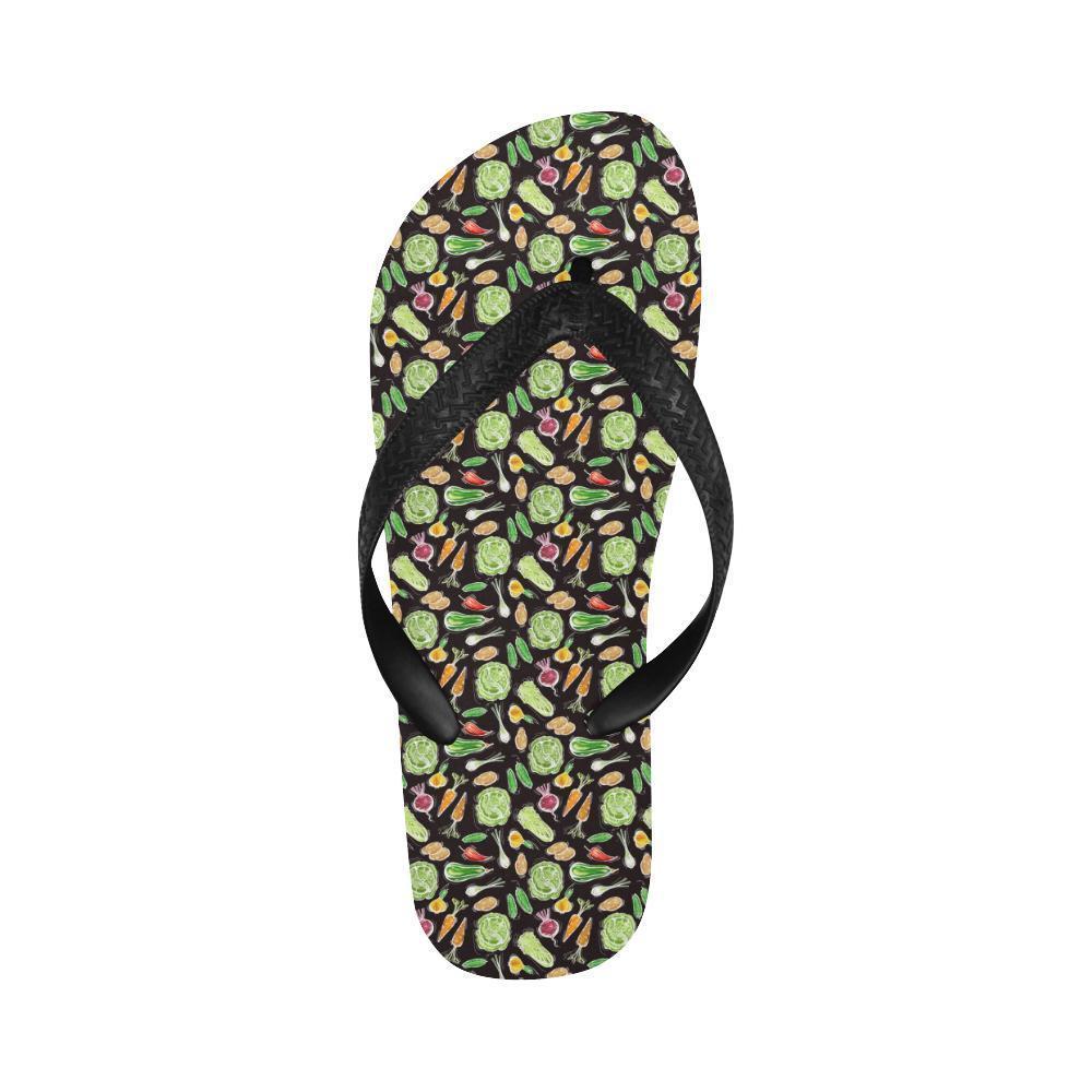 Vegan Draw Themed Design Print Flip Flops-JTAMIGO.COM