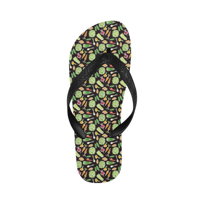 Vegan Draw Themed Design Print Flip Flops-JTAMIGO.COM