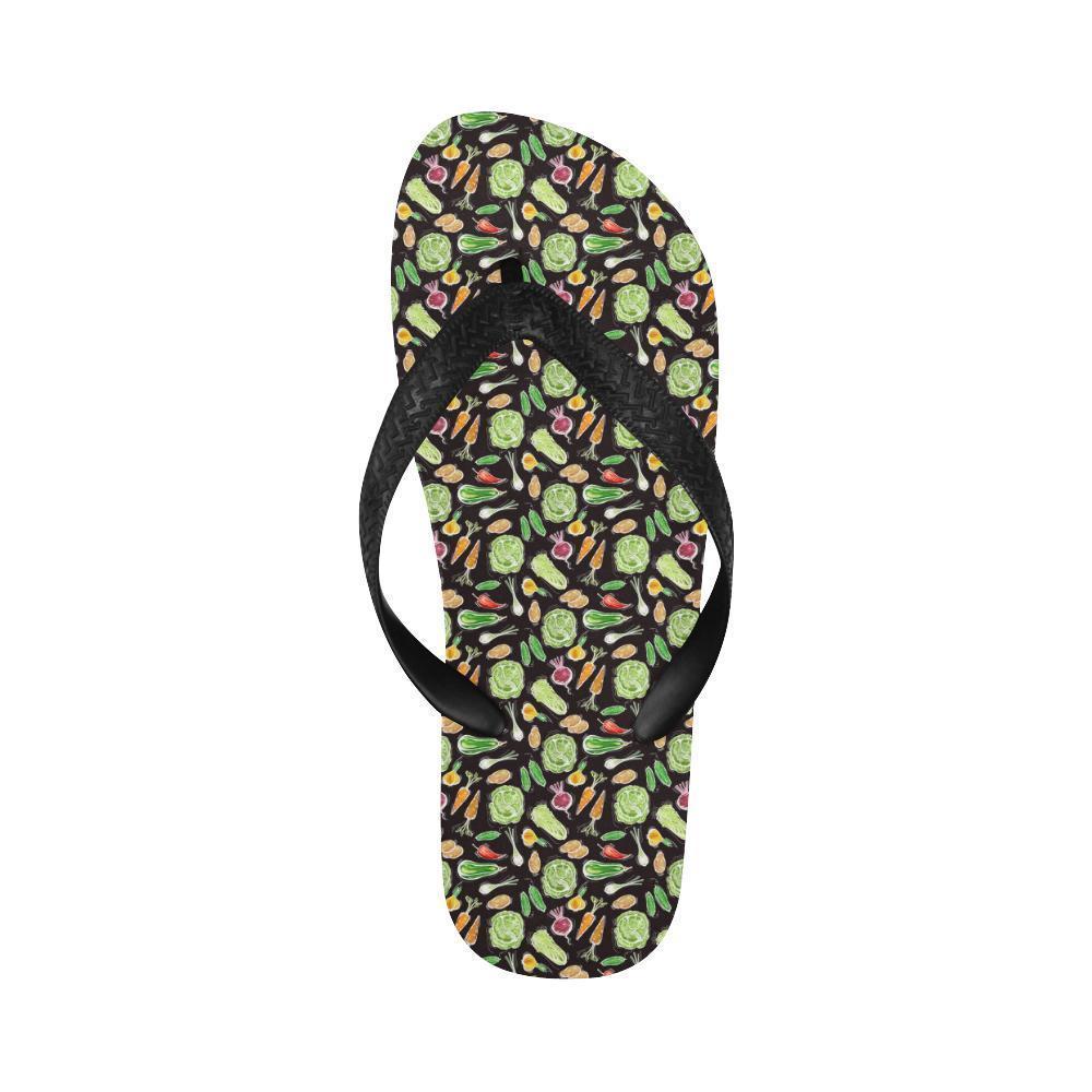 Vegan Draw Themed Design Print Flip Flops-JTAMIGO.COM
