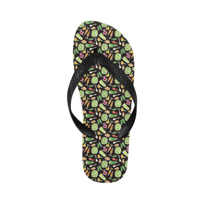 Vegan Draw Themed Design Print Flip Flops-JTAMIGO.COM