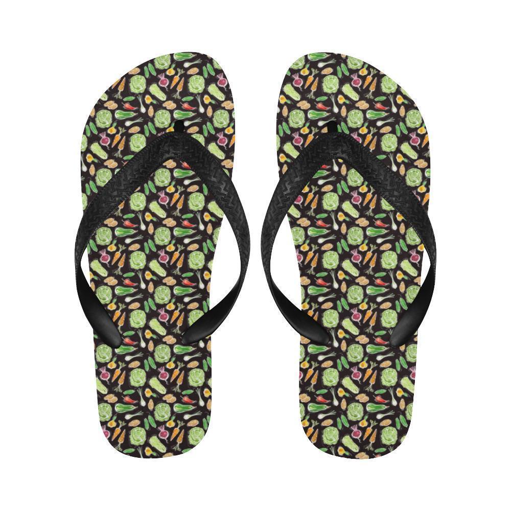 Vegan Draw Themed Design Print Flip Flops-JTAMIGO.COM