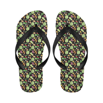 Vegan Draw Themed Design Print Flip Flops-JTAMIGO.COM