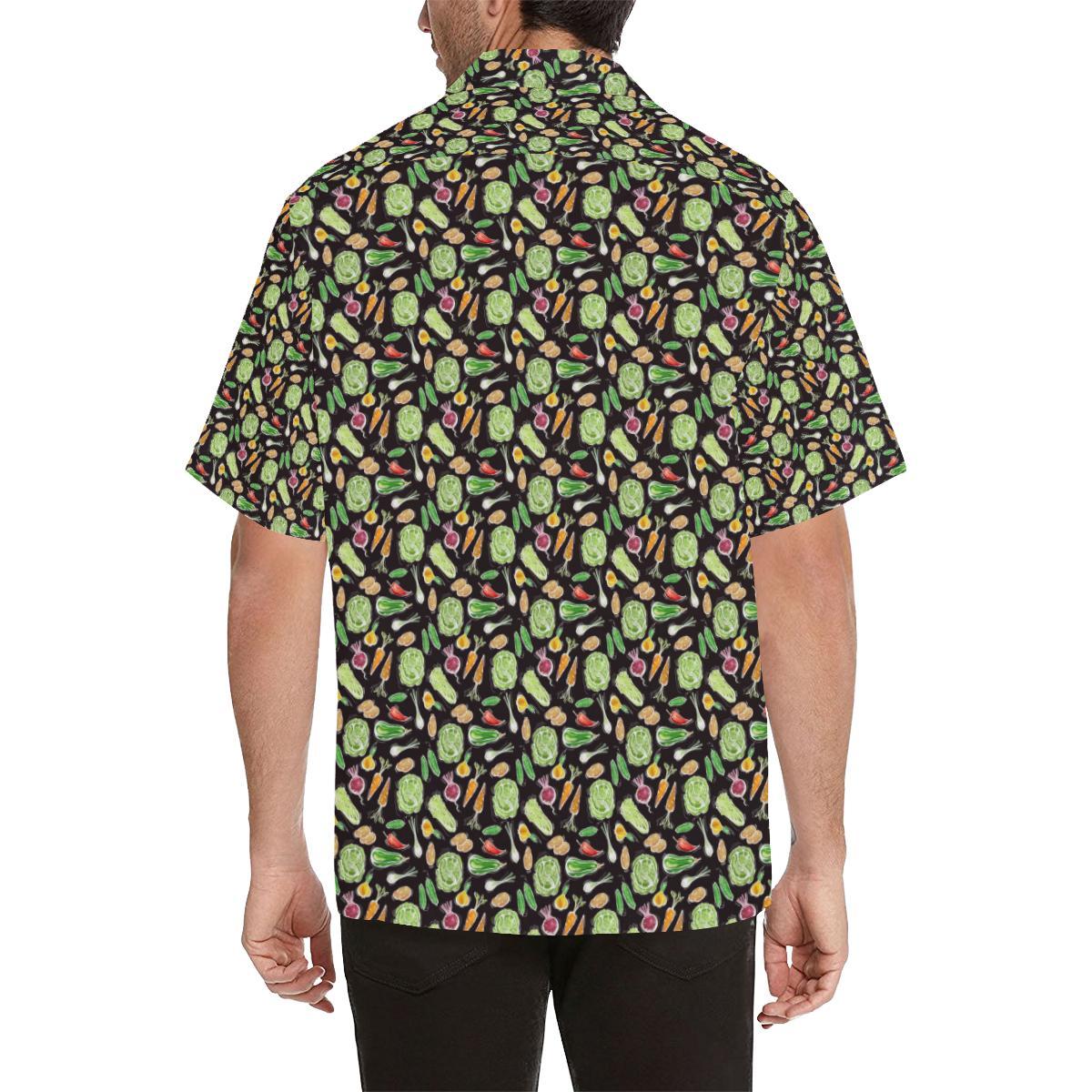 Vegan Draw Themed Design Print Men Aloha Hawaiian Shirt