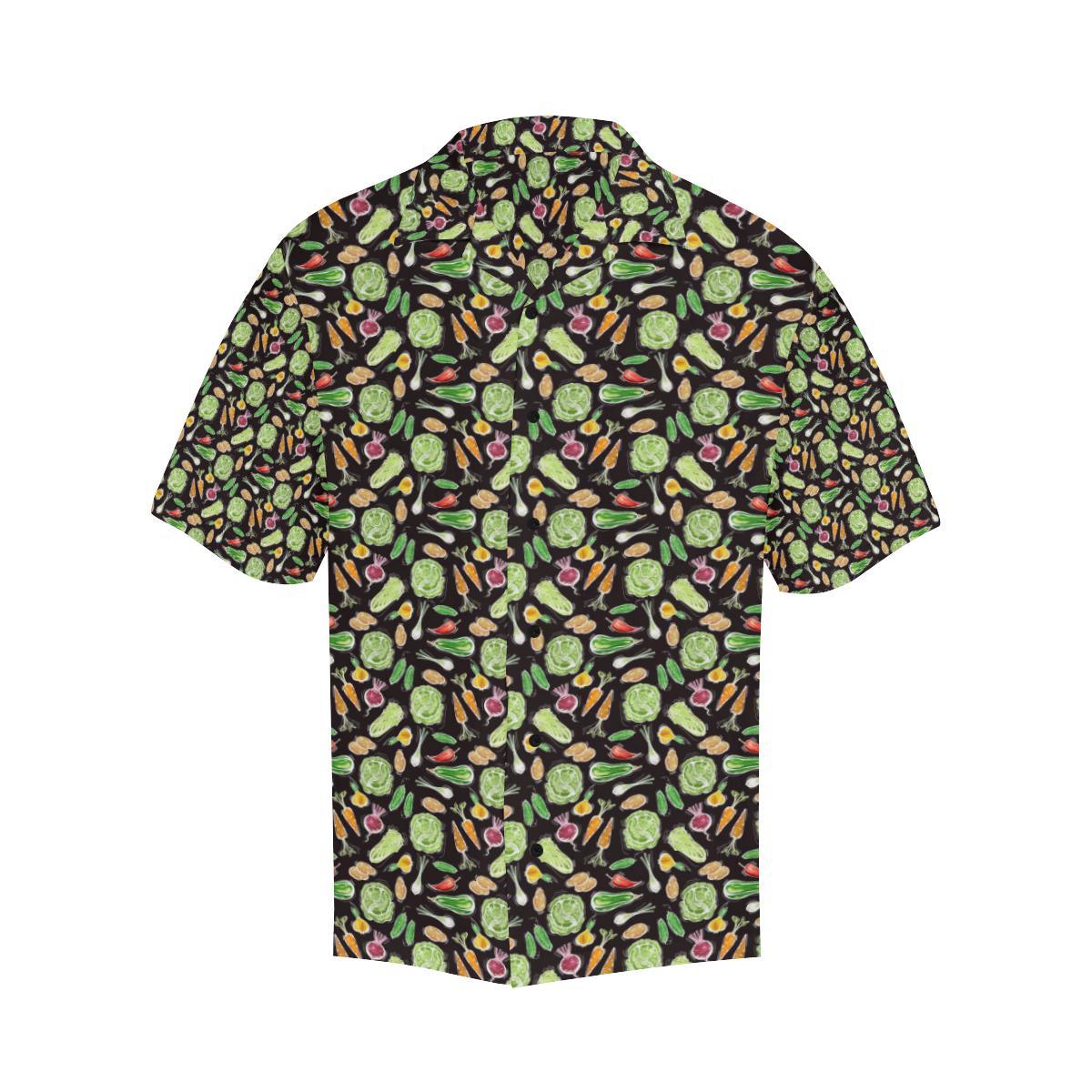 Vegan Draw Themed Design Print Men Aloha Hawaiian Shirt