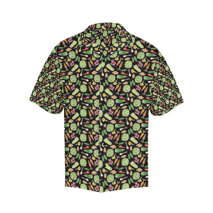 Vegan Draw Themed Design Print Men Aloha Hawaiian Shirt