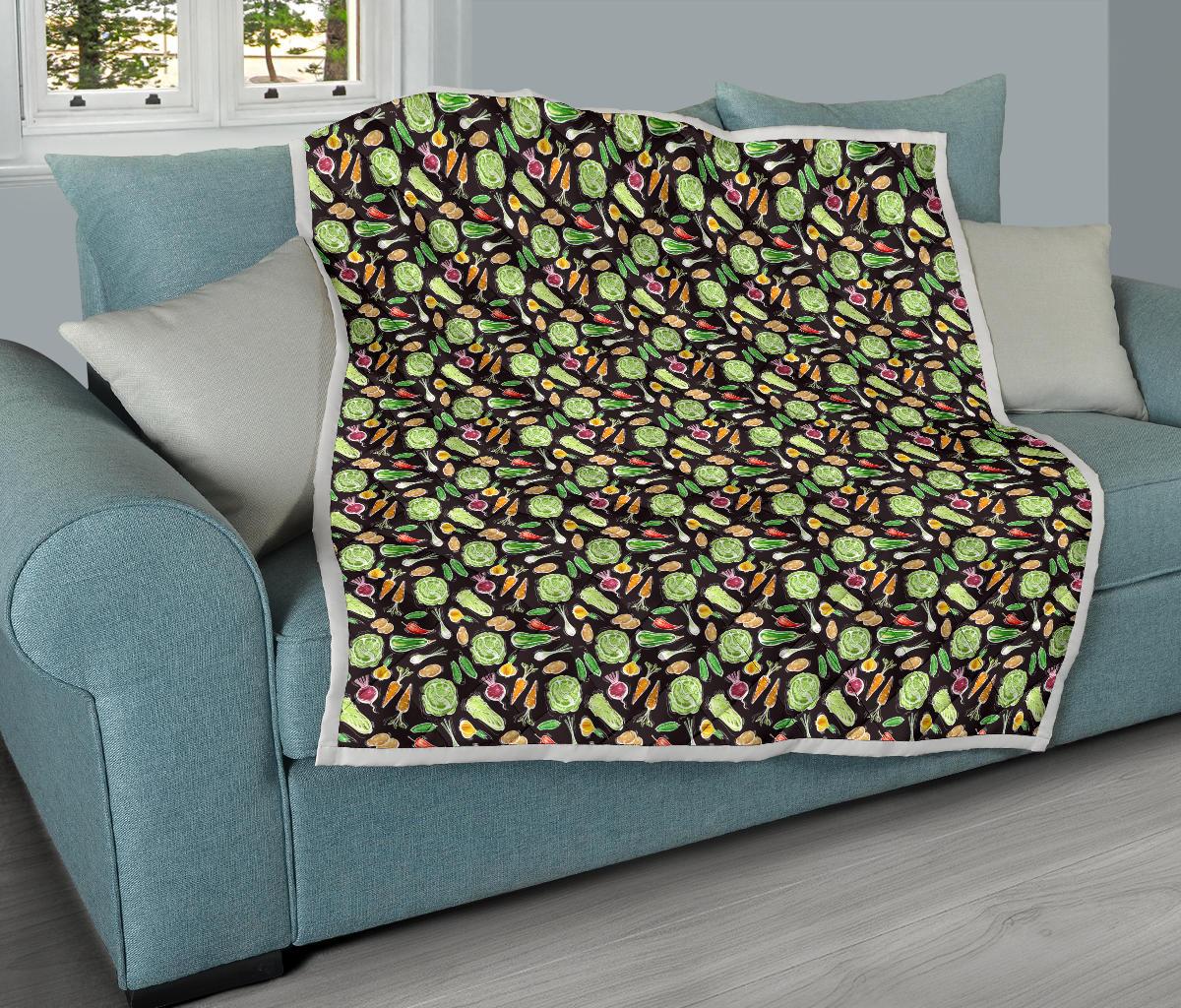 Vegan Draw Themed Design Print Premium Quilt-JTAMIGO.COM