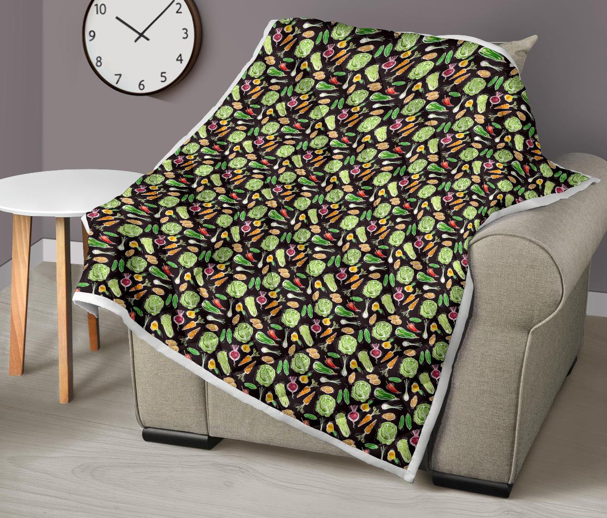 Vegan Draw Themed Design Print Premium Quilt-JTAMIGO.COM