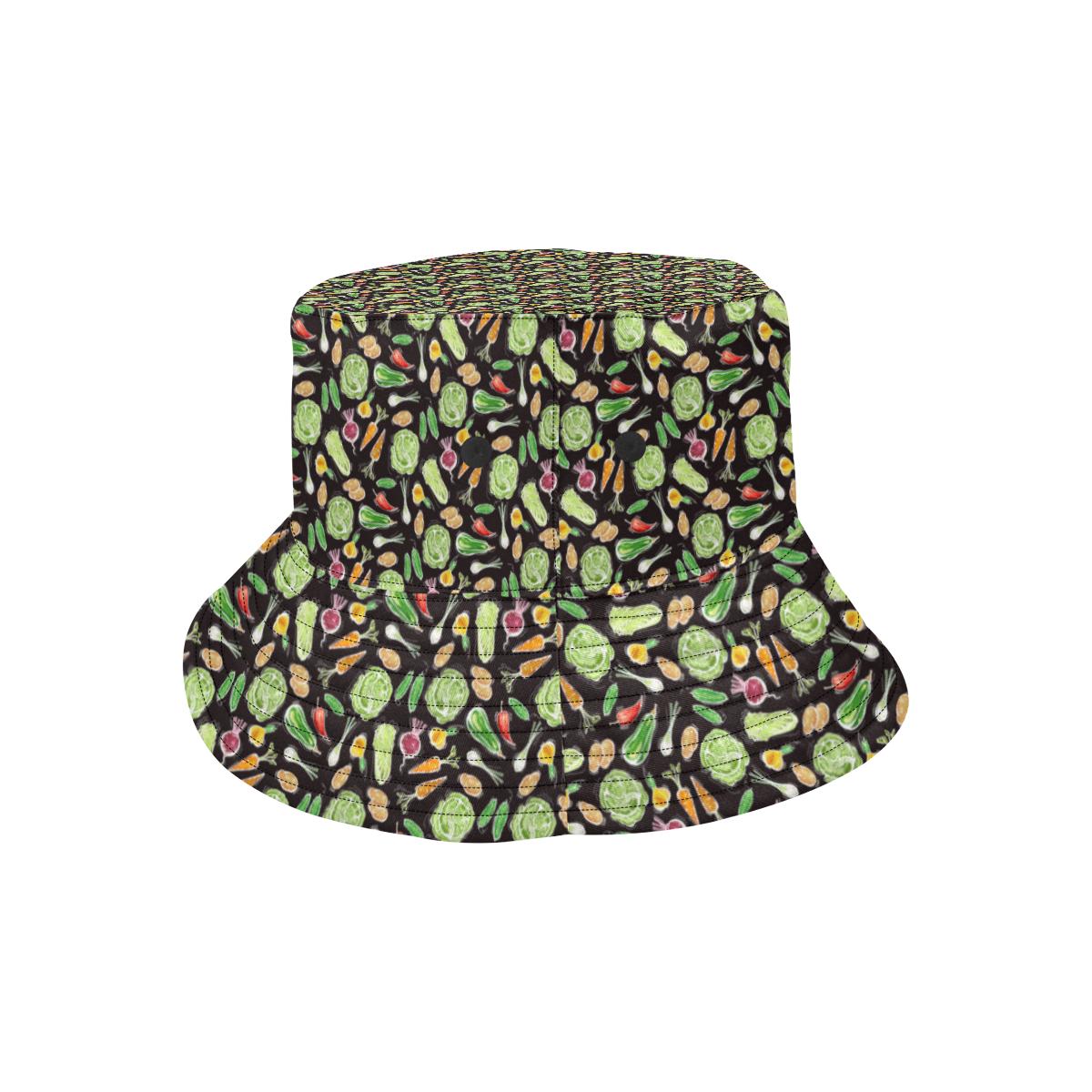 Vegan Draw Themed Design Print Unisex Bucket Hat