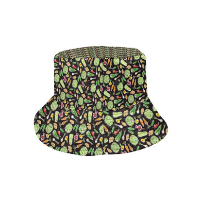Vegan Draw Themed Design Print Unisex Bucket Hat
