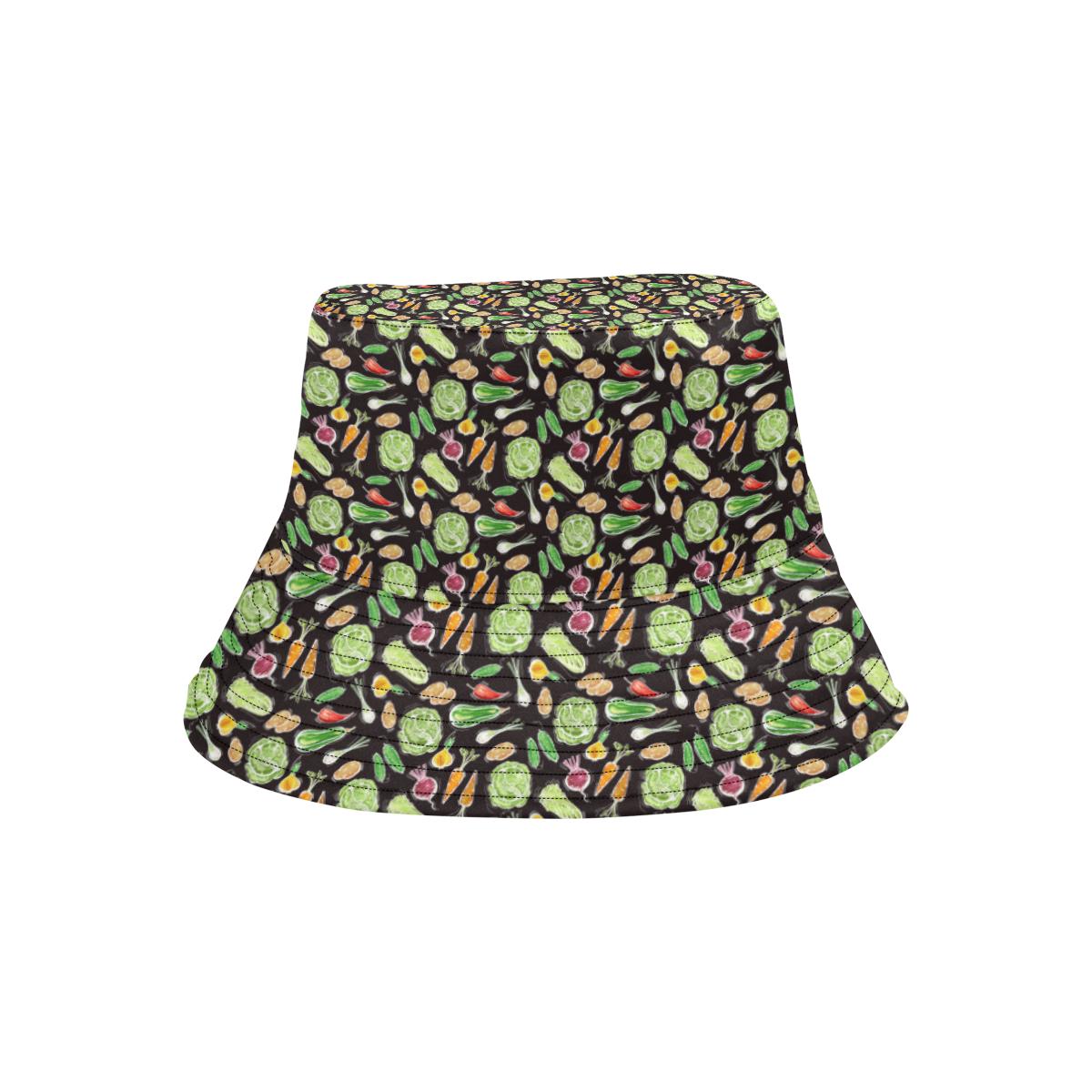 Vegan Draw Themed Design Print Unisex Bucket Hat