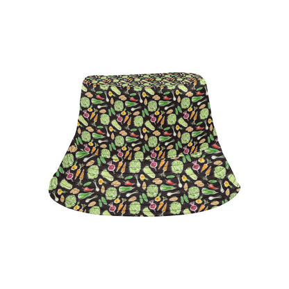 Vegan Draw Themed Design Print Unisex Bucket Hat