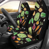 Vegan Draw Themed Design Print Universal Fit Car Seat Covers