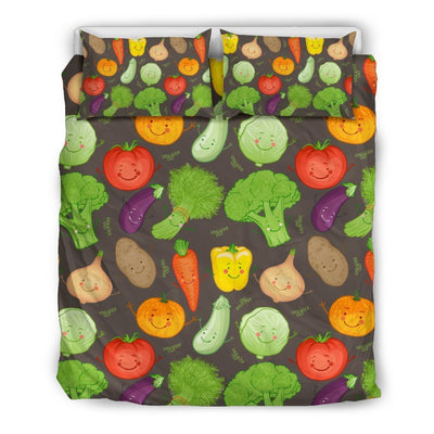 Vegan Funny Themed Design Print Duvet Cover Bedding Set
