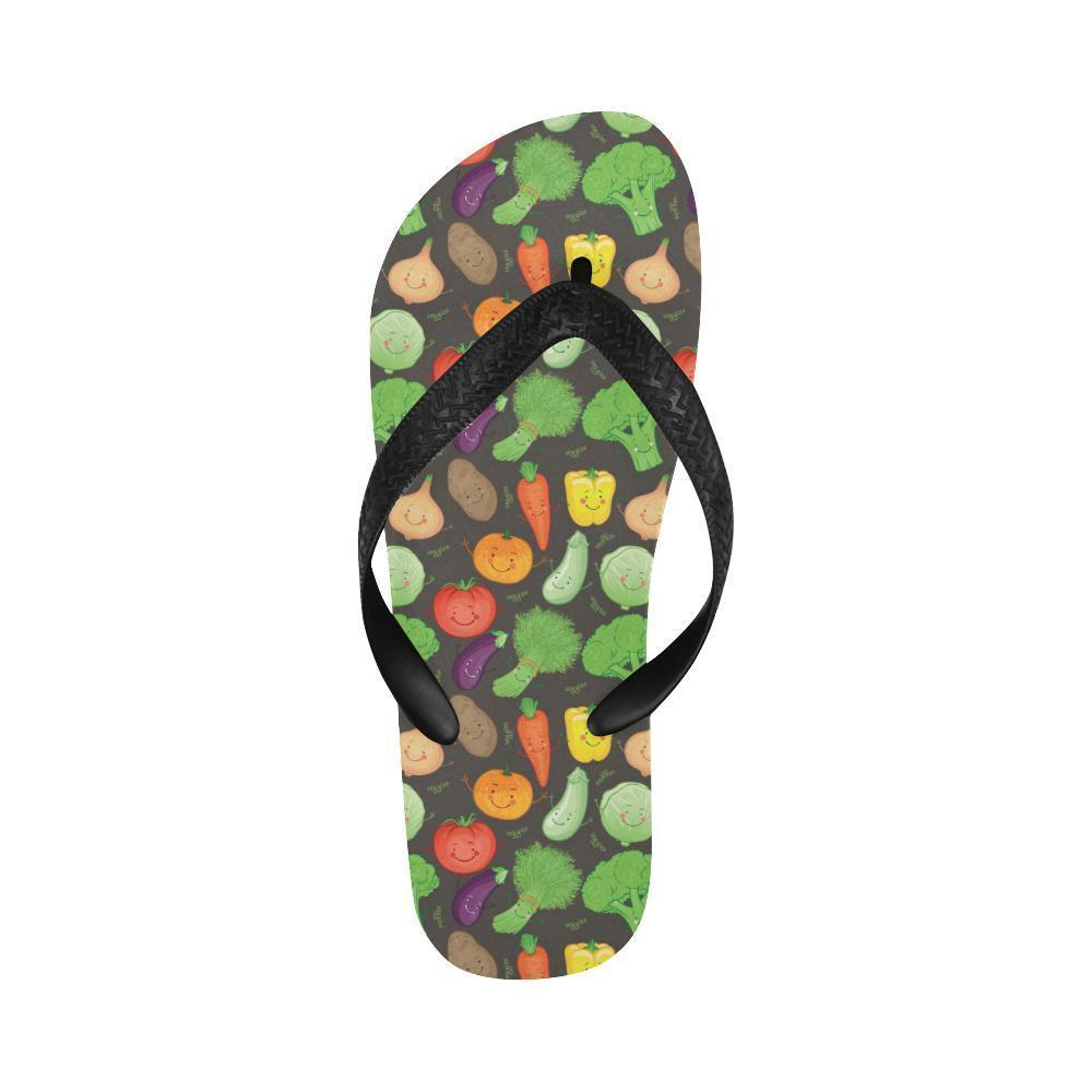 Vegan Funny Themed Design Print Flip Flops-JTAMIGO.COM