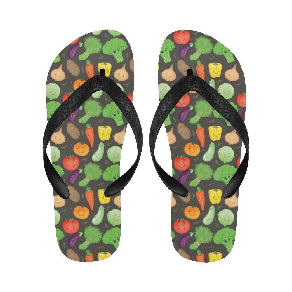 Vegan Funny Themed Design Print Flip Flops-JTAMIGO.COM